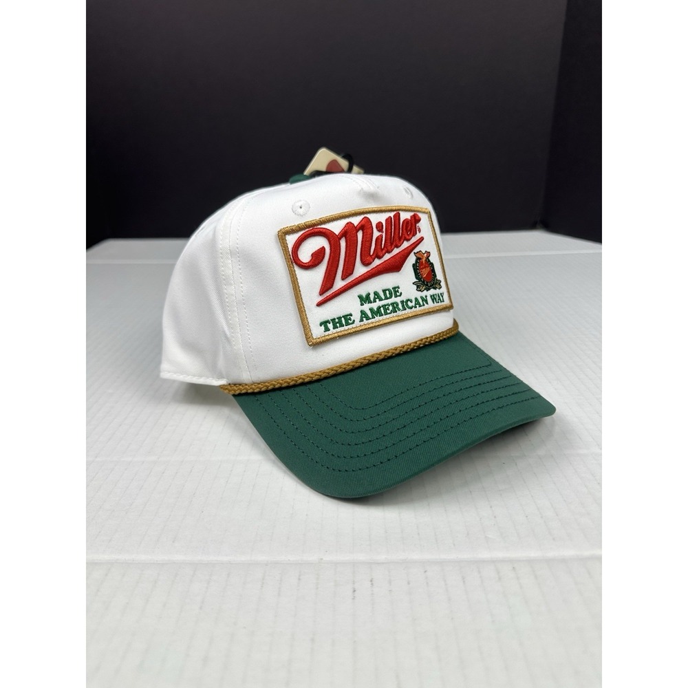 Miller High Life Rope Snapback Hat Made The American Way Beer Trucker Cap NEW